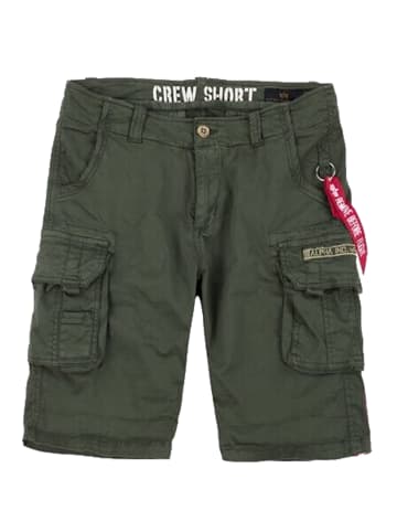 Alpha Industries Shorts 'Crew' in grün