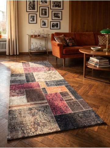 KADIMA DESIGN Teppich Flachgewebe Waschbar Patchwork PIZOL Strapazierfähig OEKO-TEX