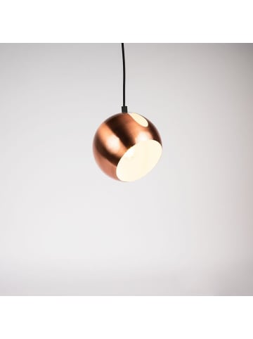 s.LUCE Galerieleuchte Ball tauschbarer Schirm 5m Abhängung in Kupfer