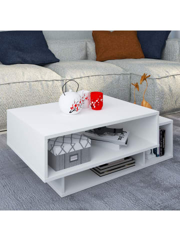 ebuy24 Couchtisch Runila 1 Weiß 88 x 50 cm