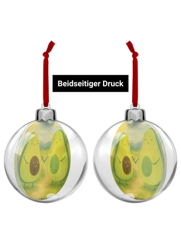 Mr. & Mrs. Panda Christbaumanhänger Avocado Pärchen Design ohne ... in Weiß
