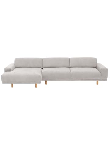 58 aufm Kessel SOFA mit Longchair links Kattryna Flachgewebe silber
