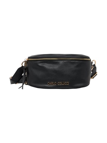 Carlo Colucci Umhängetasche Doldi in Schwarz