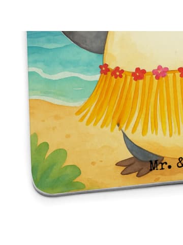 Mr. & Mrs. Panda Bierdeckel Pinguin Kokosnuss Design ohne Spruch in Weiß