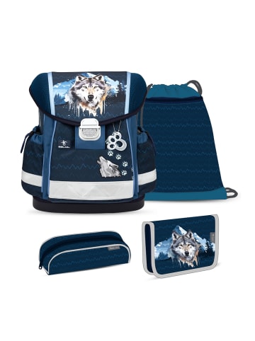 Belmil Classy Northern Alpha Schulranzen Set 4 teilig 