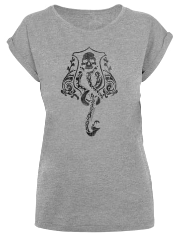 F4NT4STIC T-Shirt Harry Potter Dark Mark Crest in grau meliert