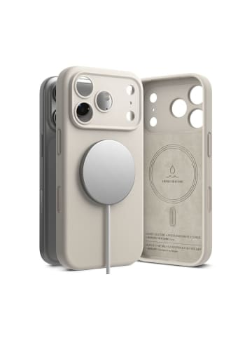 COFI 1453 Ringke Silikon Magnetische magnetisch Hülle iPhone 17 Pro Max  Beige in Beige