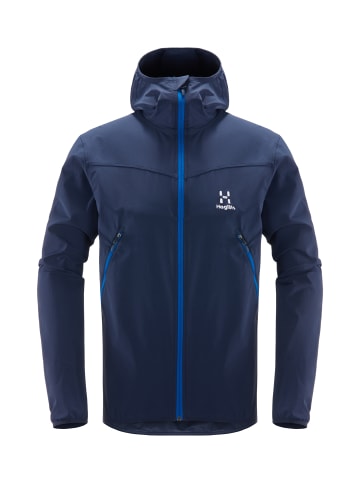 Haglöfs Softshelljacke Natrix Hood in Tarn Blue/Storm Blue