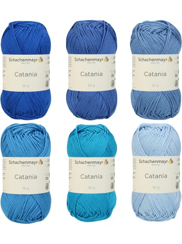 Schachenmayr since 1822 Handstrickgarne Catania, Set in Blau Mix