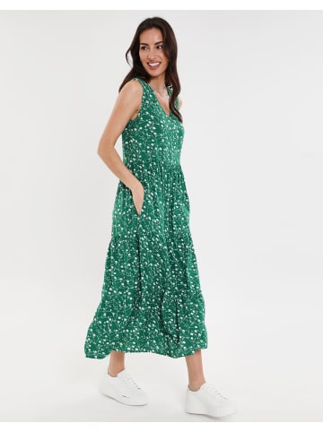 Threadbare Sommerkleid THB Rocks Tiered V in Green