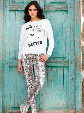 Heine Langarm-Shirt in ecru