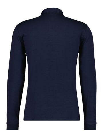 Ragman Poloshirt langarm für Damen in dunkel-blau