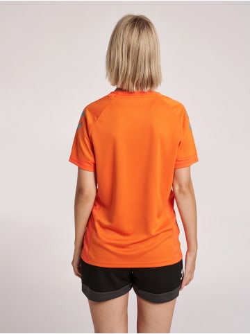 Hummel T-Shirt Hmllead Damen in ORANGE TIGER