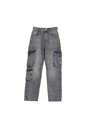 SOLANG Hose in Grau schwarz