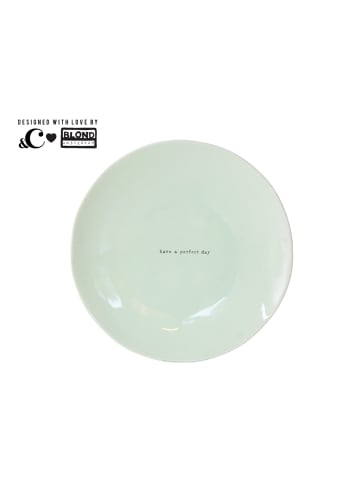 Frühstücksteller Hab einen wunderschönen Tag in Grün - 22cm