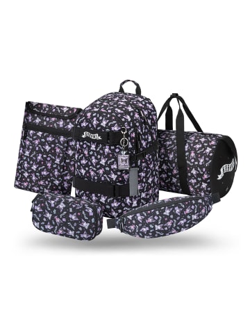 BAAGL 5-tlg. Set: Schulrucksack Skate in Schwarz Kuromi Black