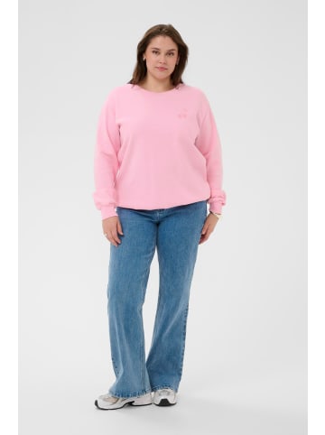 KAFFE curve Sweatshirt KCmalody Loose fit in Pink Frosting