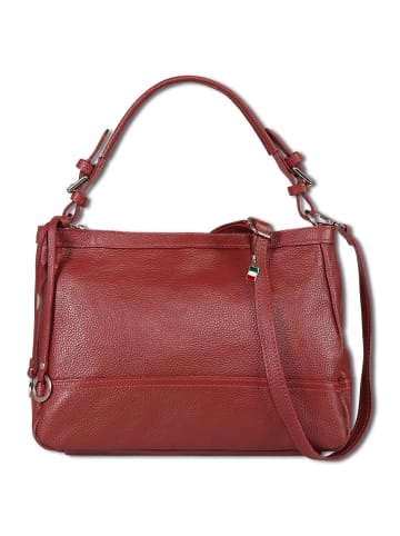 Florence Florence Schultertasche Leder dunkelrot ca. 38cm