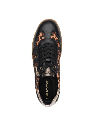 Marco Tozzi Sneaker in BLACK/LEO