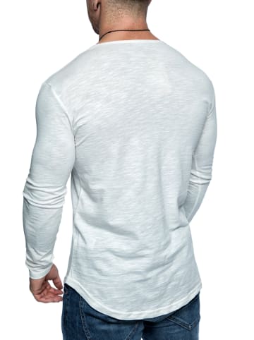 Amaci&Sons Langarmshirt FRISCO in Weiß