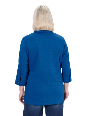 Ulla Popken Hemdbluse in kobaltblau