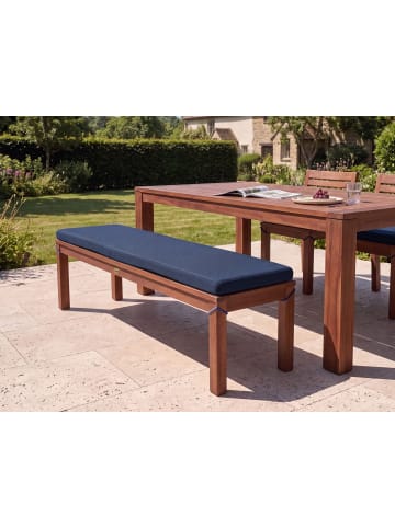 Beliani 2-tlg Gartenbank TUSCANIA in Braun/Blau