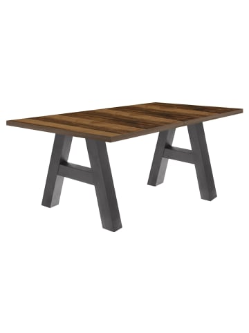 58 aufm Kessel ESSTISCH ausziehbar Elia 3 140 x 90 x 75 Esszimmertisch Graphit/Plankeneiche