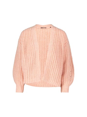 Zero  Grobstrickjacke offener Style in Light Rose Melange