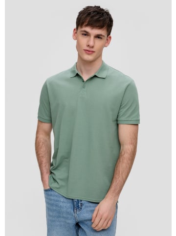 QS Polo-Shirt kurzarm in Grün