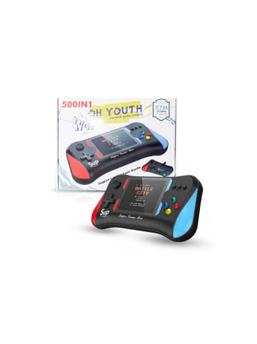 Wisam® Tragbare Retro Konsole 500 Spiele Mini TV