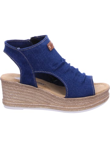 rieker Keilsandalette in blau