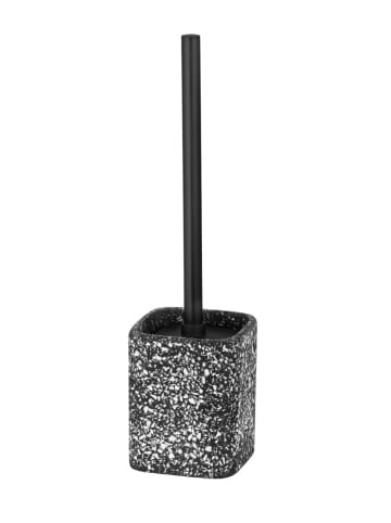 Wenko WC-Garnitur Terrazzo Schwarz, WC-Garnitur Mod. Terrazzo Schwarz in Schwarz