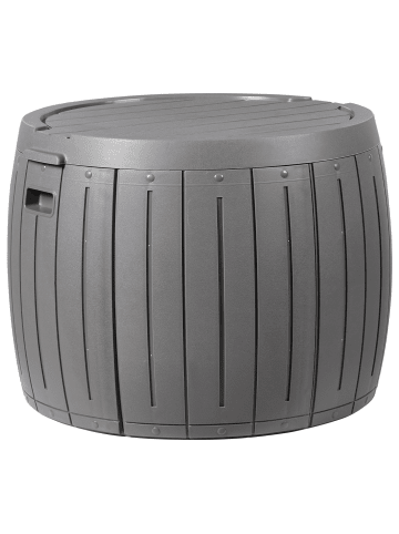 Beliani Truhe PRINOS in Grau - (W) 56 x (H) 47 x (L) 56 cm