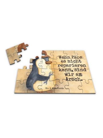 Mr. & Mrs. Panda Puzzle Wenn Papa es nicht reparieren kann, sind... in Weiß