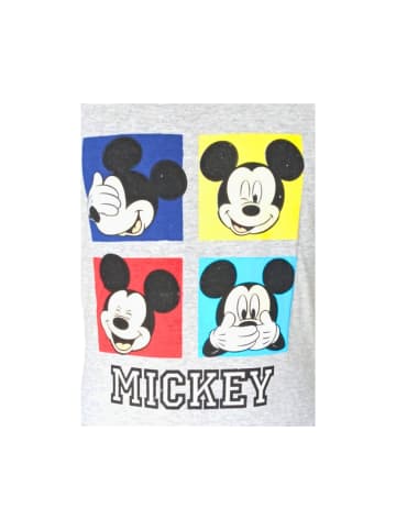 Disney Mickey Mouse Schlafanzug kurz Disney Mickey Mouse in Grau-Rot