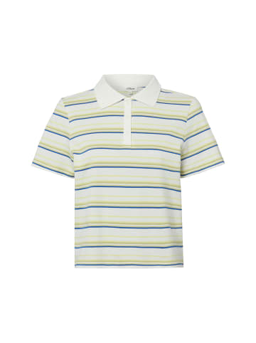 s.Oliver Poloshirt in weiß gelb - 0001