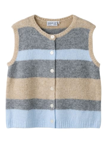 name it Strickweste in Subdued Blue