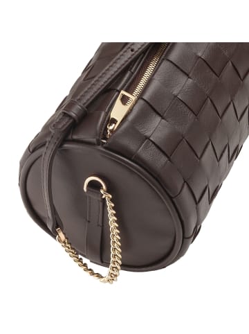 DuDu Abigail Umhängetasche Leder 19.5 cm in coffee brown