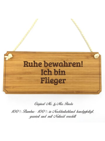 Mr. & Mrs. Panda Praxisschild Flieger mit Spruch in Keine Angabe