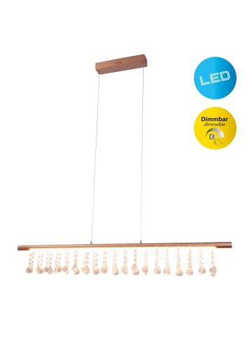 näve LED Pendelleuchte "NOBILIS" in gold - (L)100 cm x (B)6 cm x (H)120 cm - EEK F