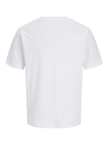 JACK & JONES Junior T-Shirt Kurzarm Logo-Print JJDEVIN in bright white