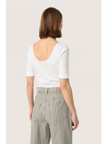 Soaked in Luxury T-shirt SLCosetta Slim fit in Broken White