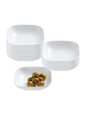 Ritzenhoff & Breker 12er Set Dipschalen Arena ø 10 cm weiß in weiß
