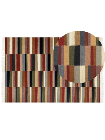 Beliani Kelim MUSALER in Bunt - (W) 160 x (L) 230 cm