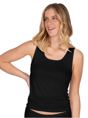 Nina von C. 2er Pack Damen Achselhemd in schwarz