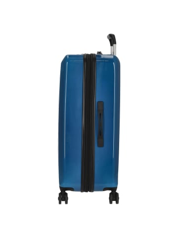Check.In London 2.0 - 4-Rollen-Trolley 75 cm (orange) in blau