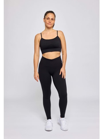 SNOCKS Gerippter Sport-BH Schwarz 1 Stück