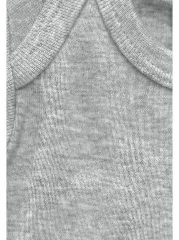 Logoshirt Baby-Body Harry Potter - Hogwarts Logo Black in grau-meliert