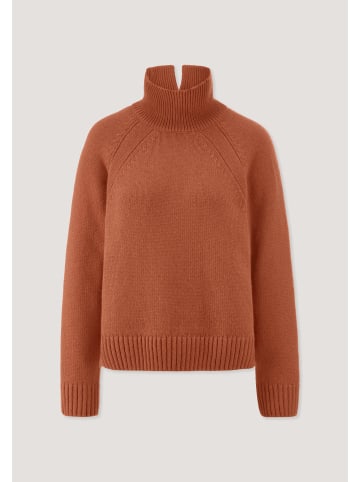 Hessnatur Strick Pullover in rotorange