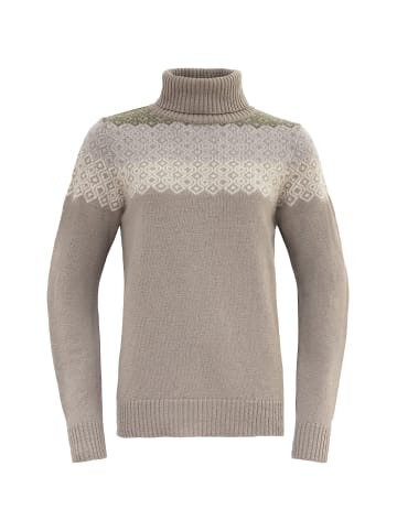 DEVOLD W SYVDEWOOL HIGH NECK in Steingrau